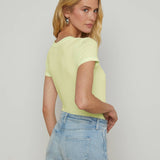 L'AGENCE - Becca Cotton V-Neck Tee