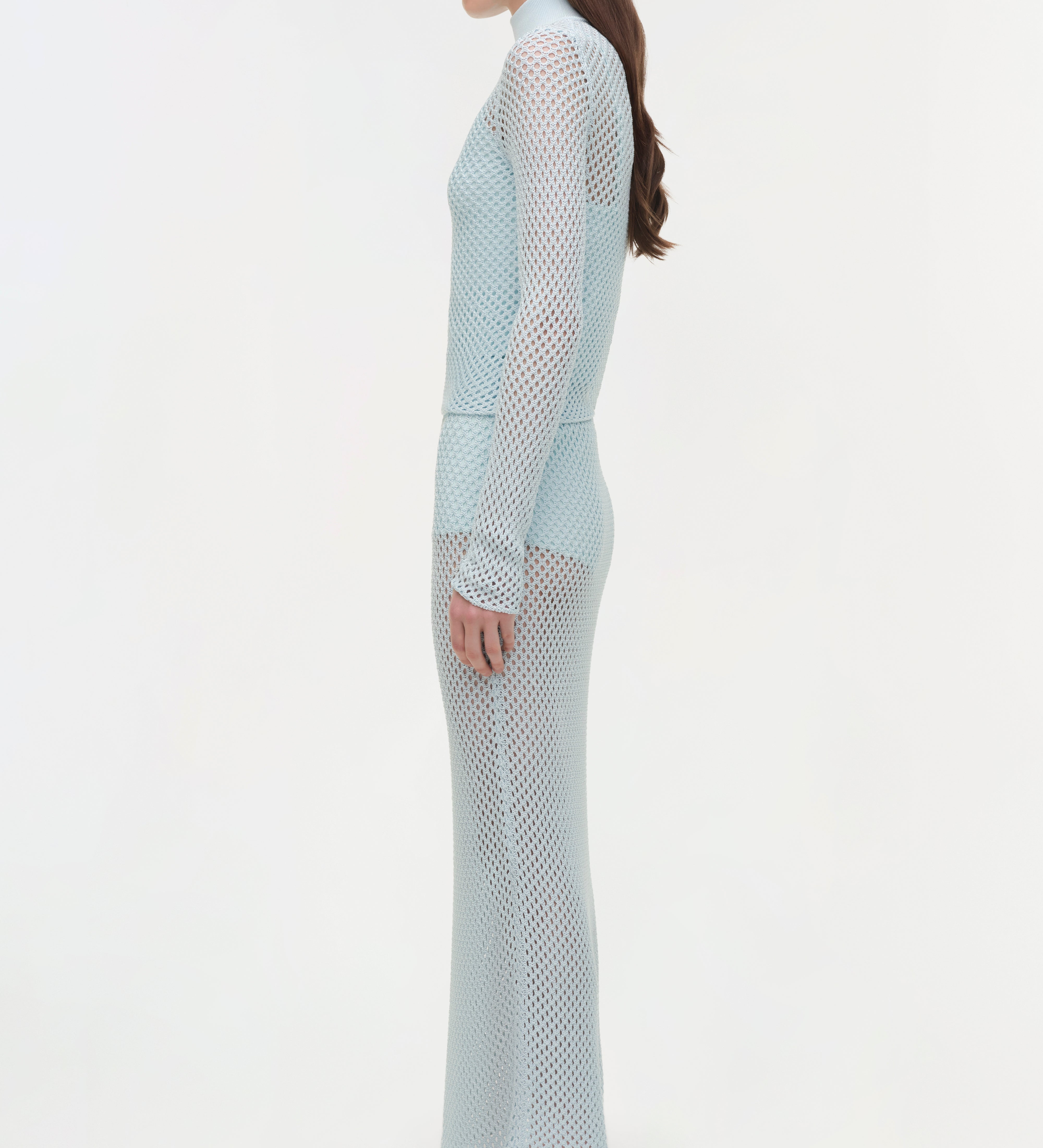 Simkhai - Demitri Mesh Knit Midi Skirt