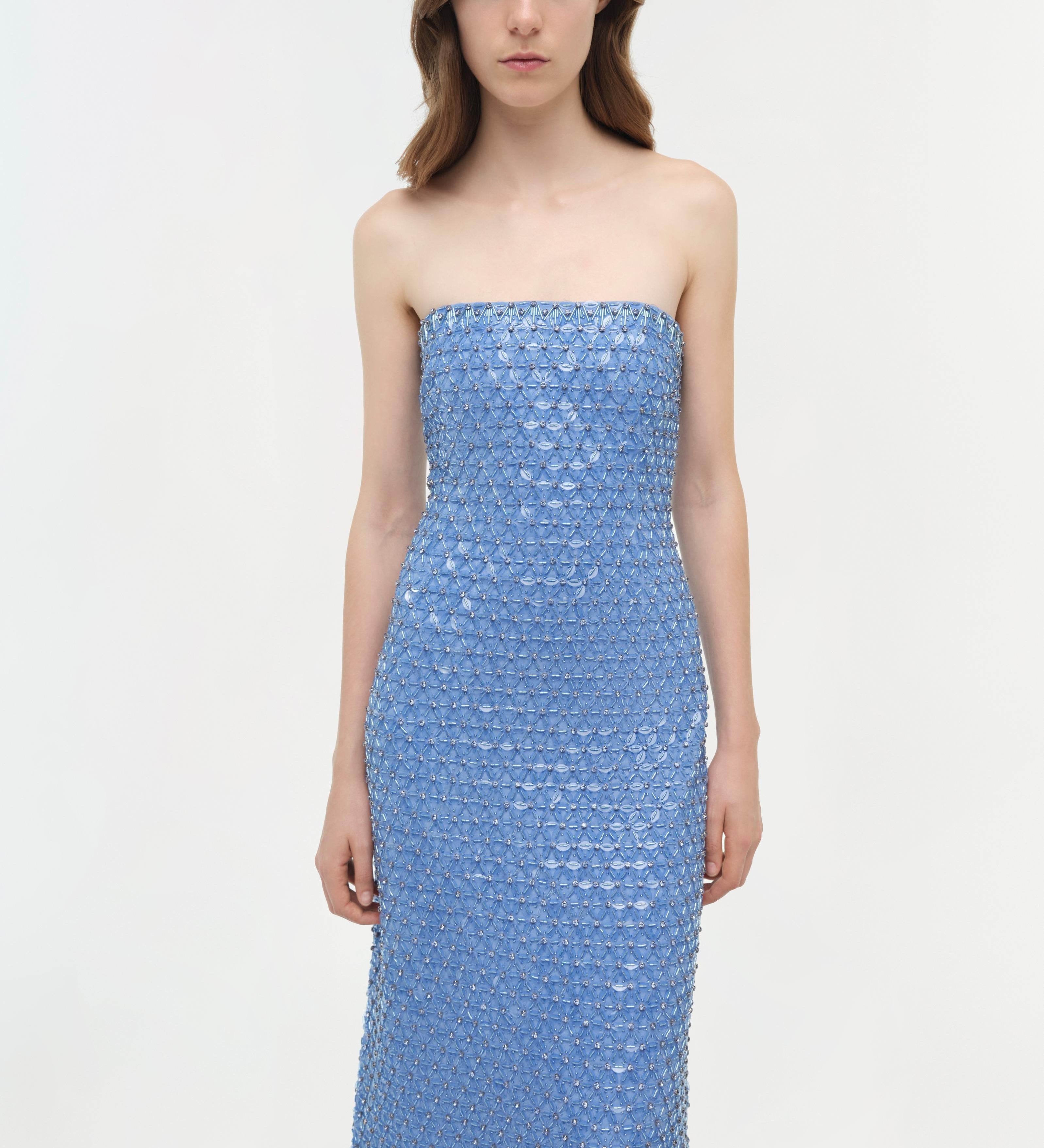 Simkhai - Vanessa Embellished Bustier Midi Dress