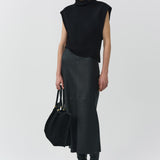 Simkhai - Raven Leather Pencil Skirt