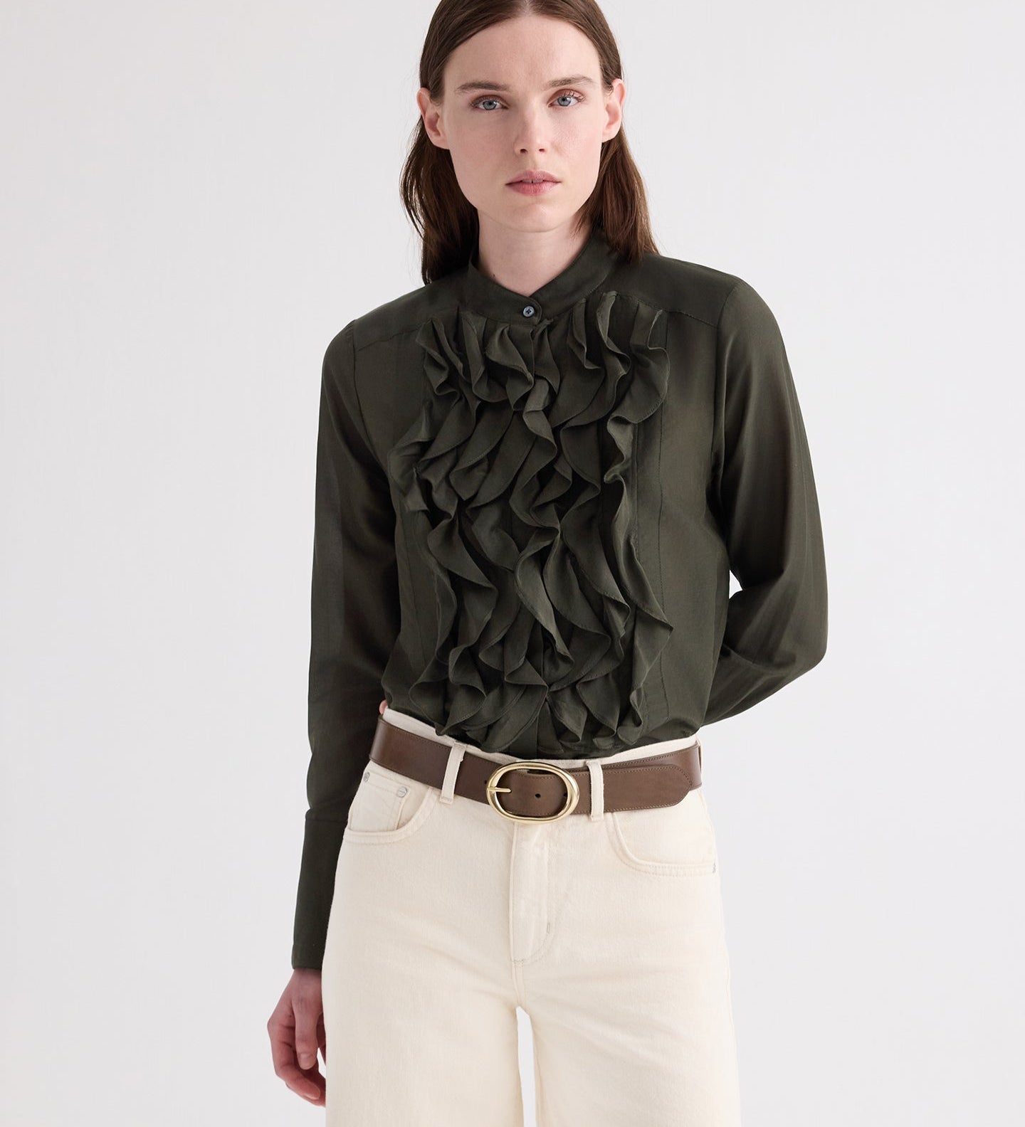 TWP - Wide Belt in Vachetta Leather