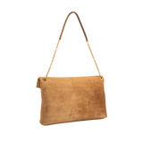 Saint Laurent - Cassandre Pouch On Chain In Suede