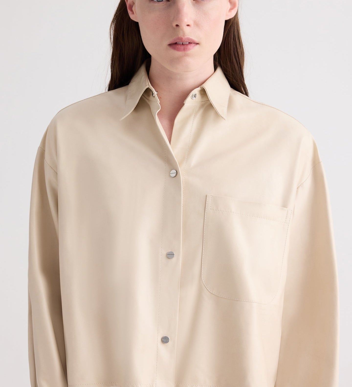 TWP - Little Big Joe Shirt in Paper Leather