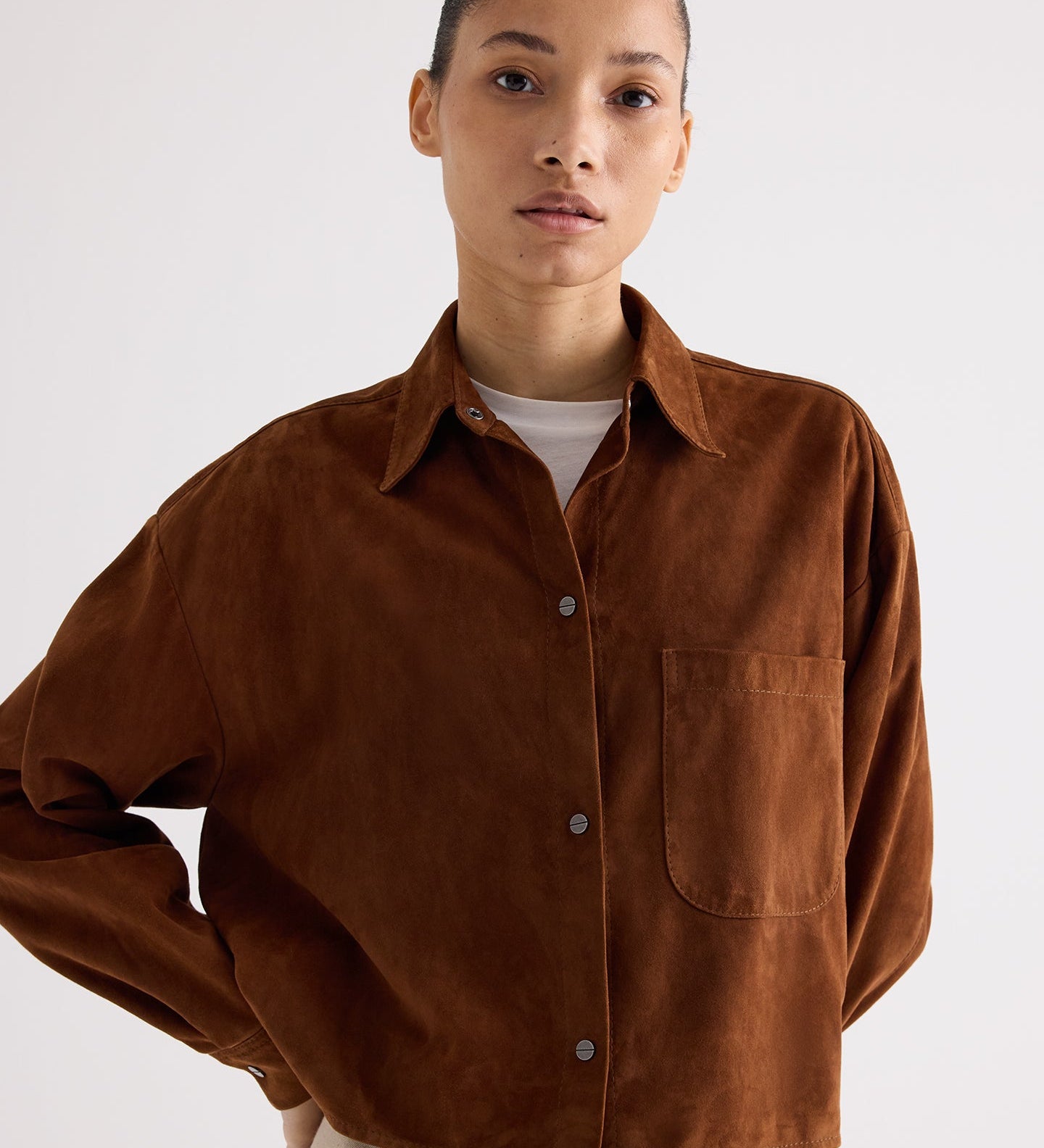 TWP - Little Big Joe Shirt in Featherweight Suede
