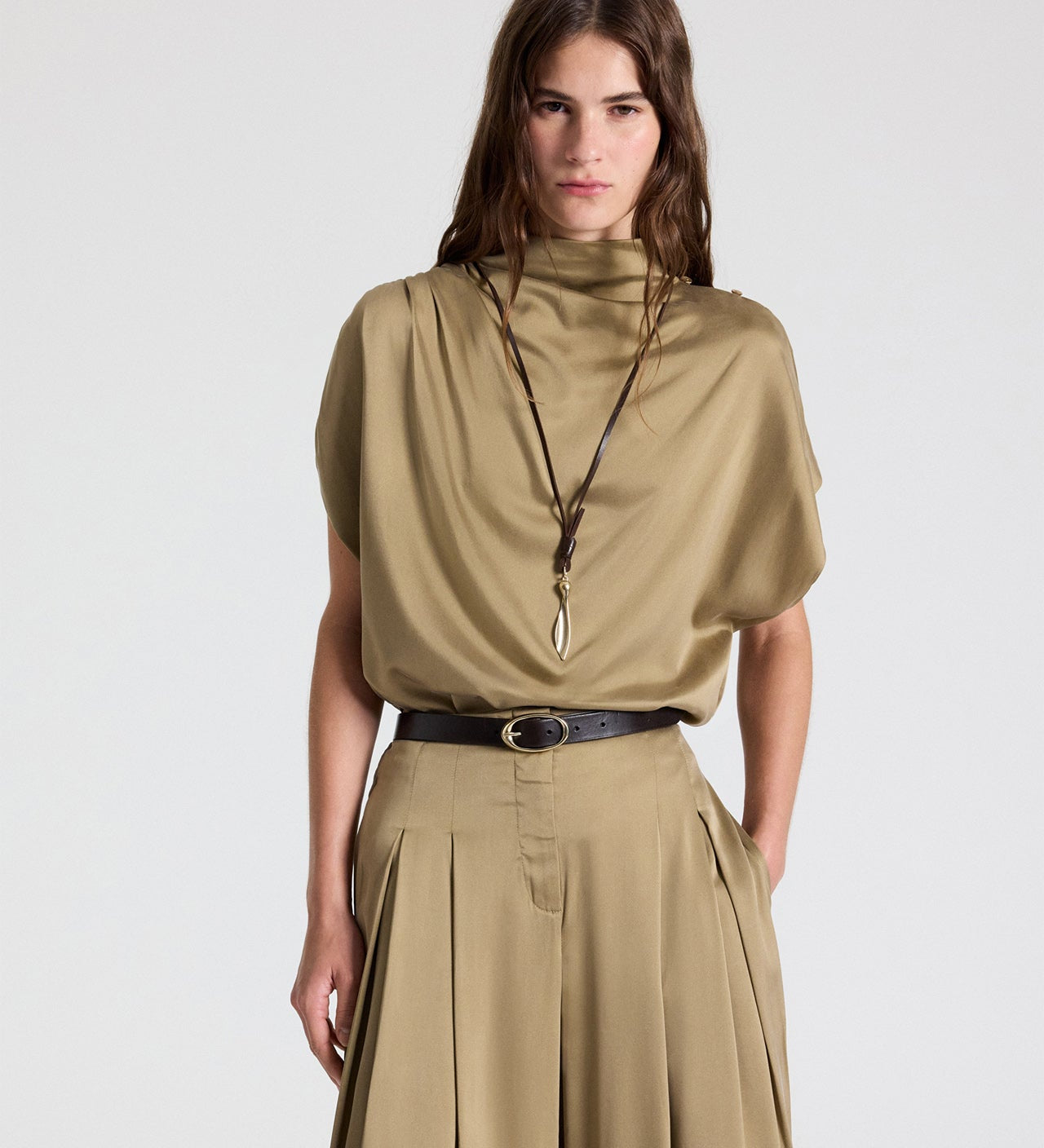 TWP - Wish You Would Top in Washed Silk Charmeuse