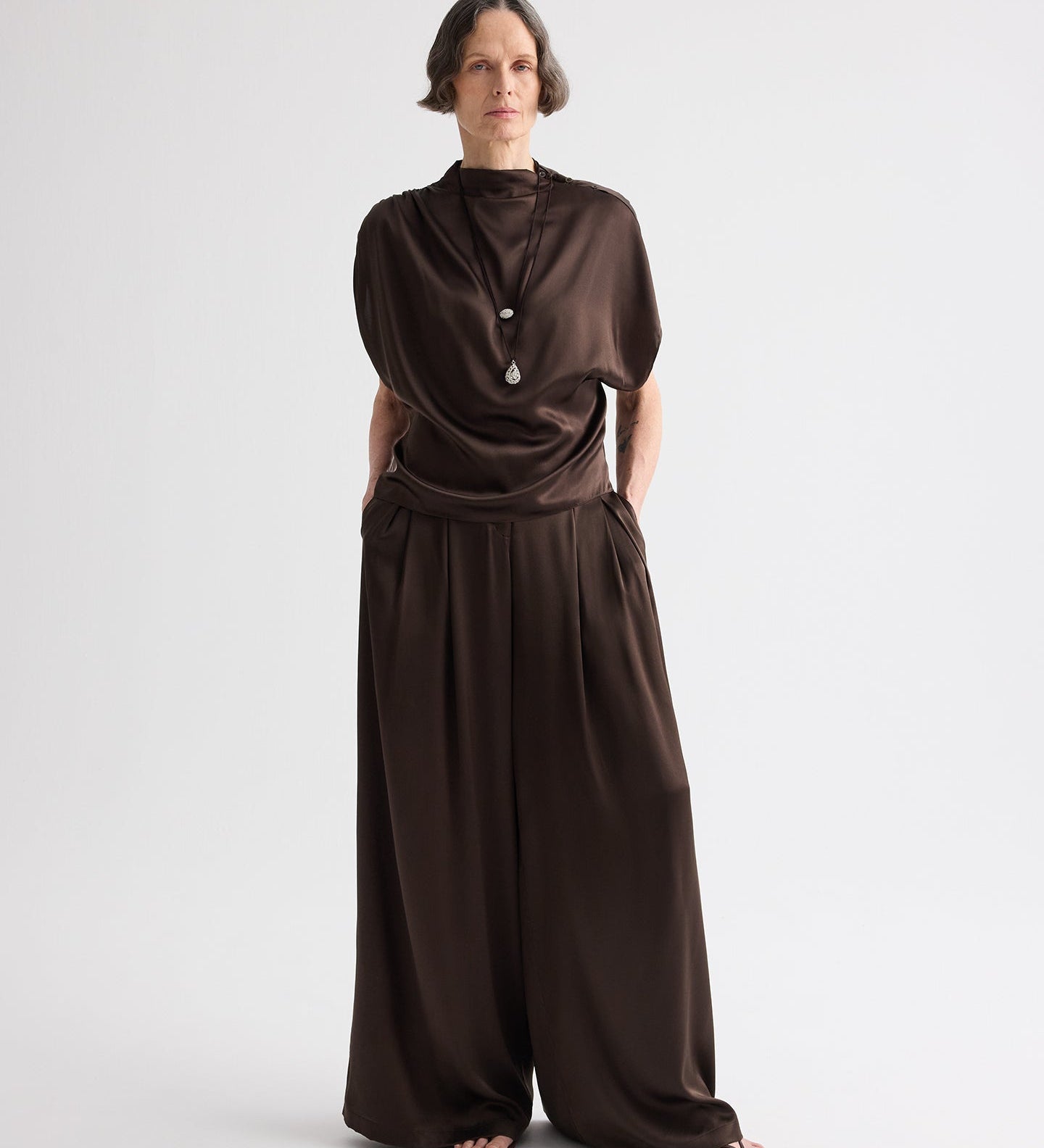 TWP - Wish You Would Top in Washed Silk Charmeuse