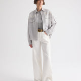 TWP - Carter Shirt With French Knots in Delave Linen