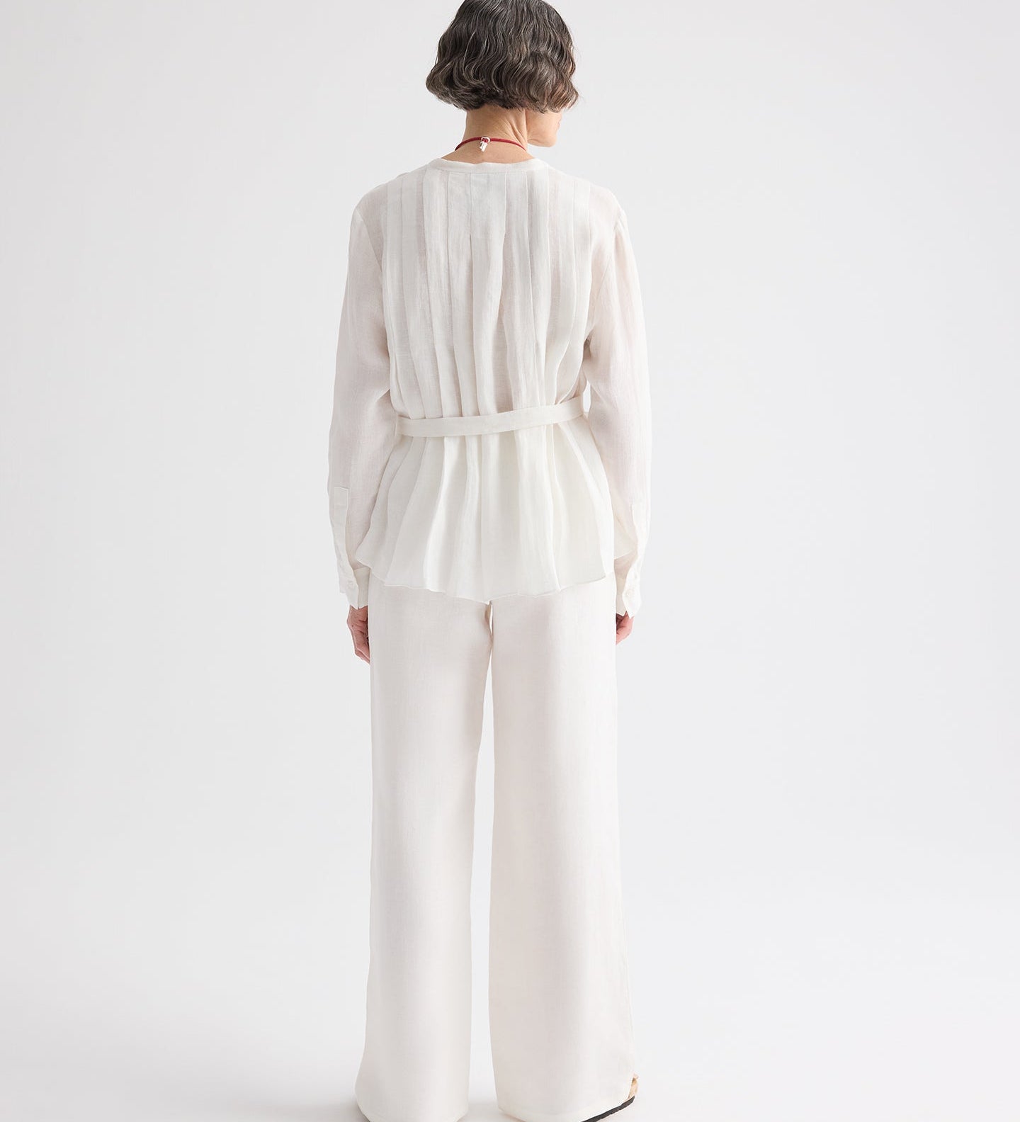TWP - Pleated Poet Blouse in Delave Linen