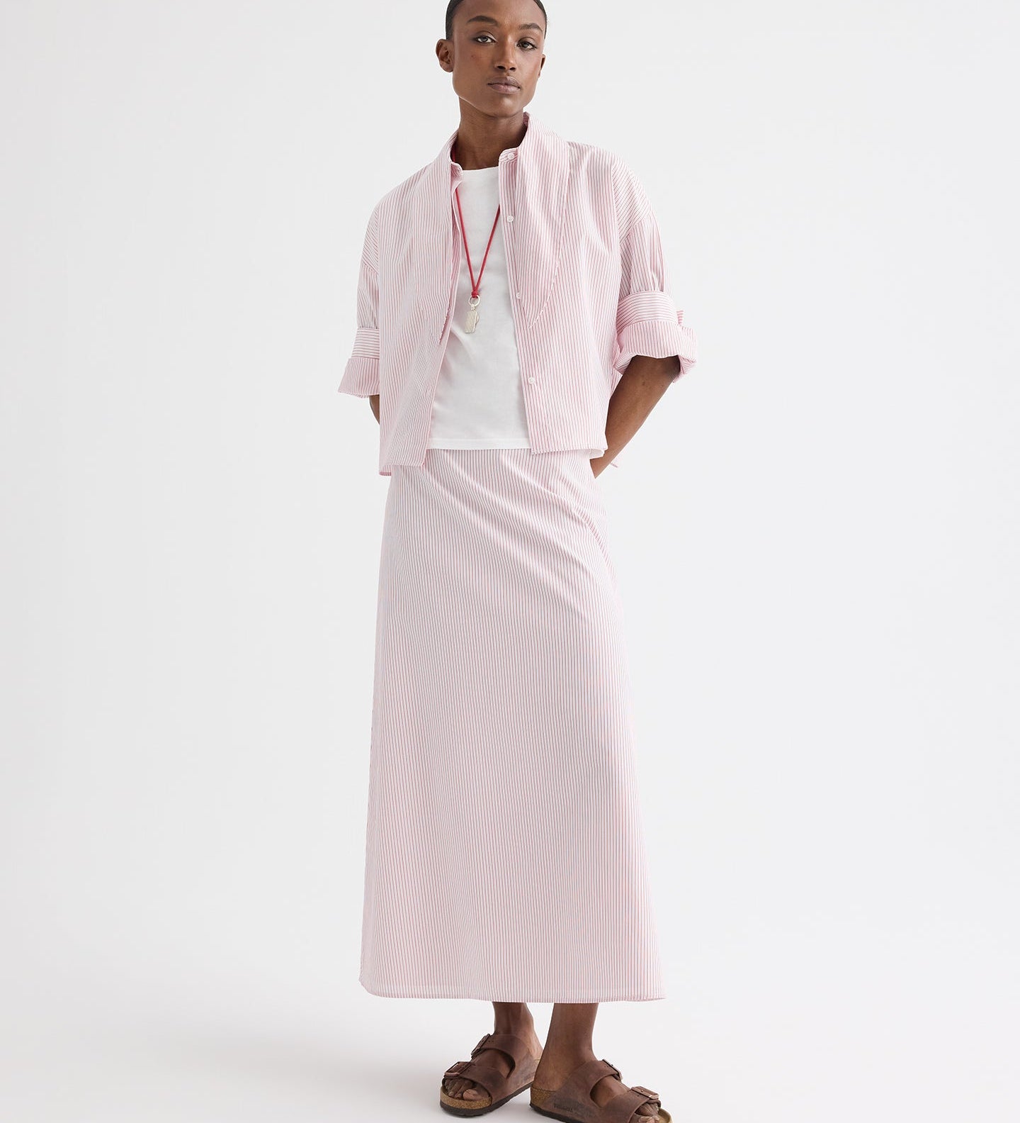 TWP - Tie One On Shirt in Cotton Stripes