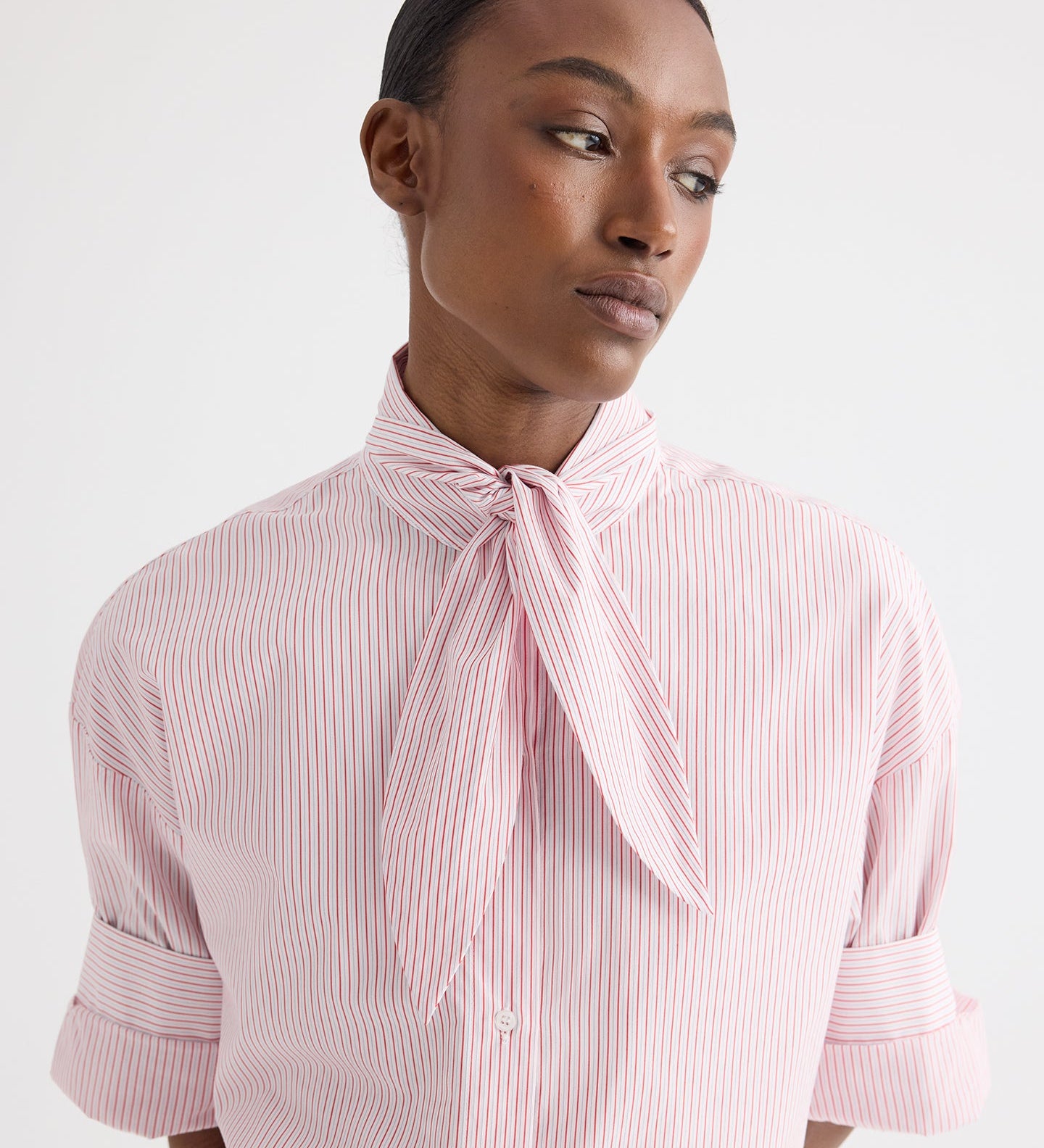 TWP - Tie One On Shirt in Cotton Stripes