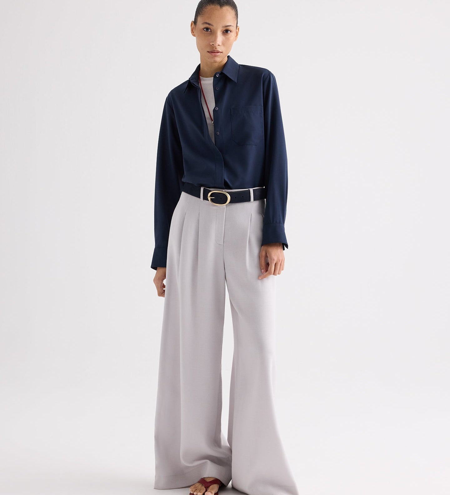 TWP - Cowboy Update Shirt in Ultrafine Twill Suiting