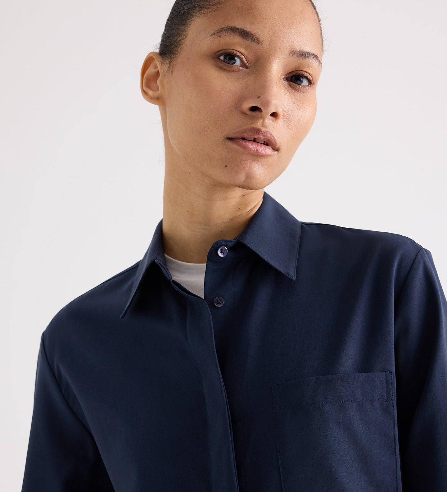 TWP - Cowboy Update Shirt in Ultrafine Twill Suiting