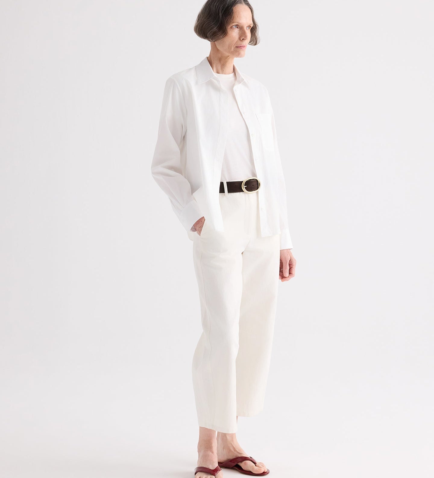 TWP - Cowboy Update Shirt in Super Compact Poplin