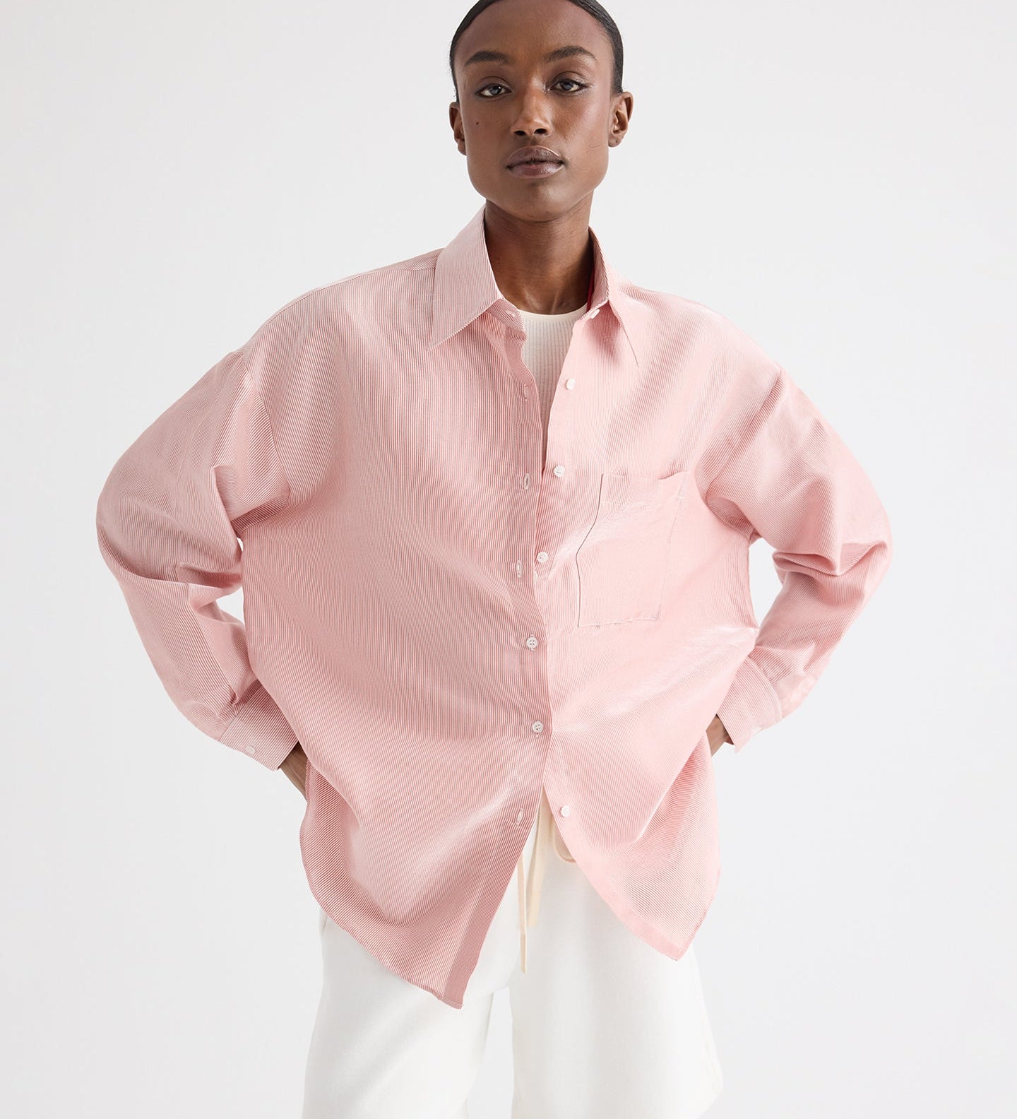 TWP - Something Borrowed Shirt in Cotton Stripes