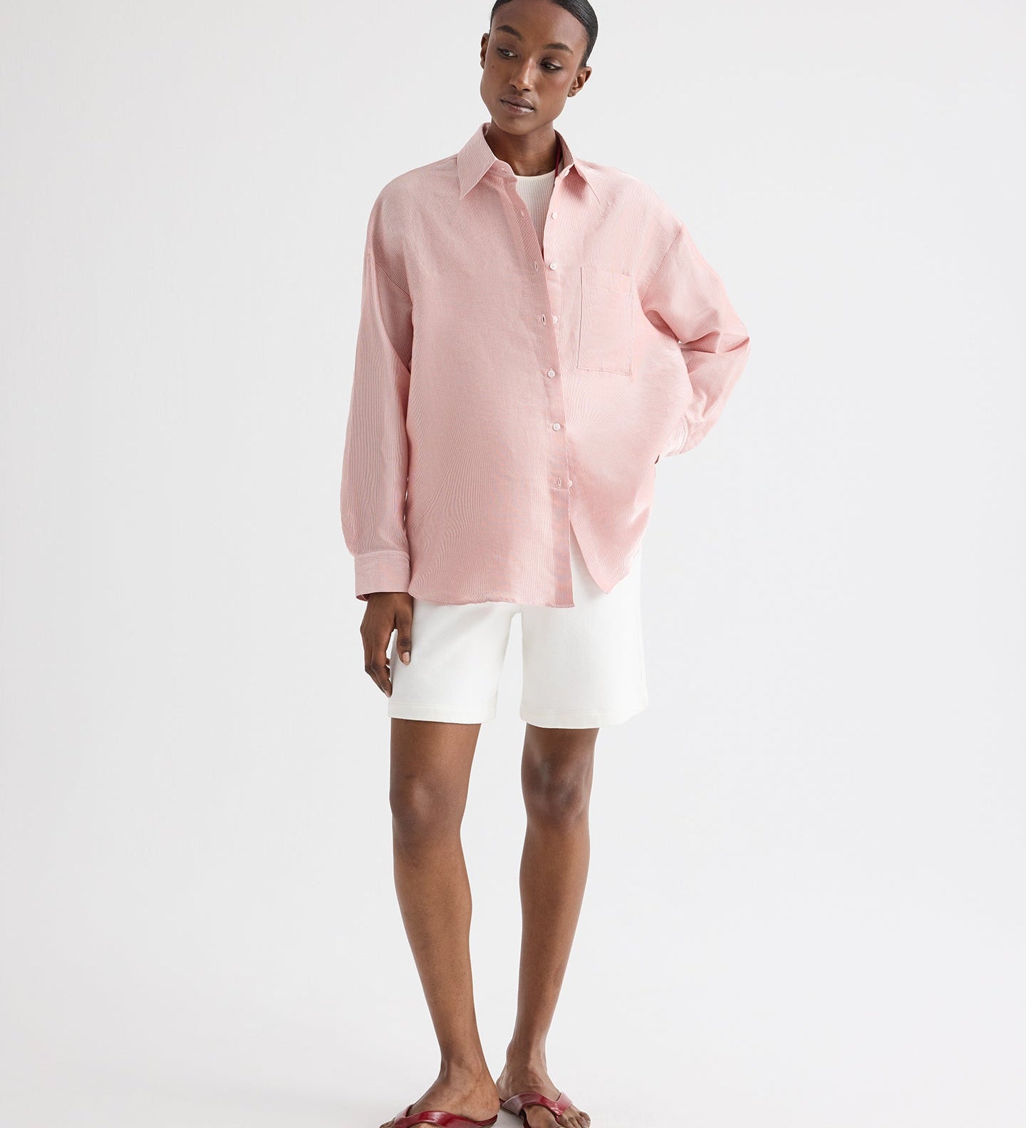 TWP - Something Borrowed Shirt in Cotton Stripes