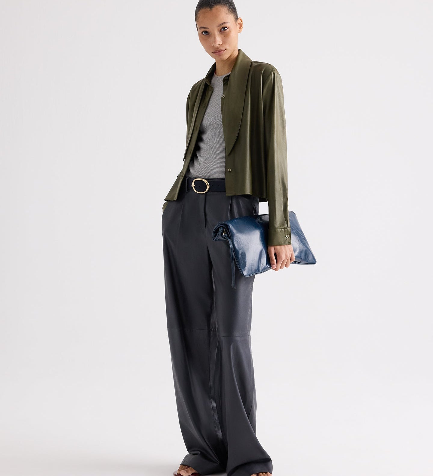 TWP - Tied Up In You Top in Paper Leather