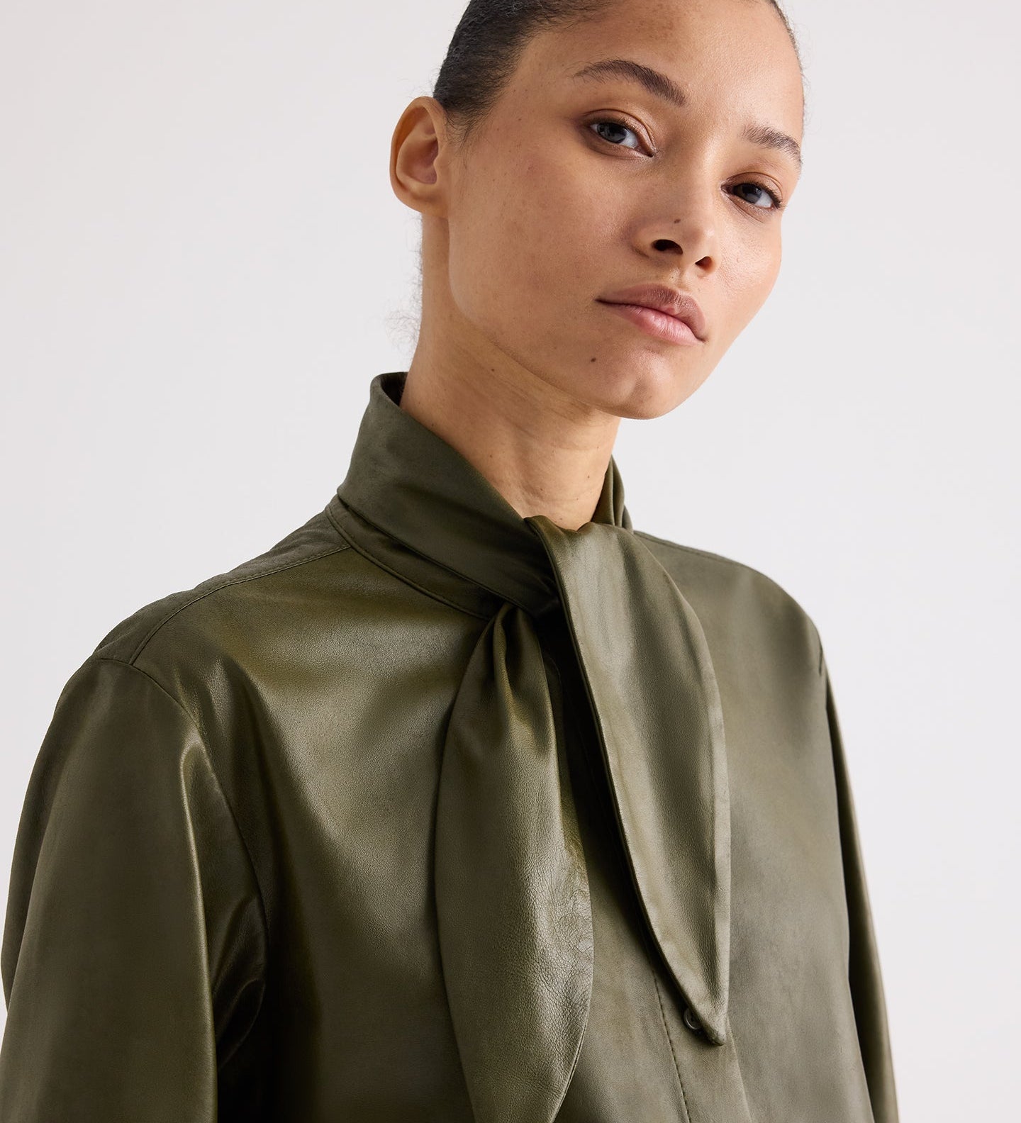 TWP - Tied Up In You Top in Paper Leather