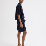 TWP - Cropped Mock Neck Tee in Lightweight Sweatshirt