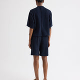 TWP - Cropped Mock Neck Tee in Lightweight Sweatshirt