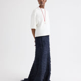 TWP - Cropped Mock Neck Tee in Lightweight Sweatshirt
