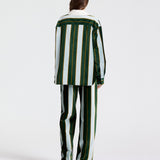 TWP - A Case of You Combo Shirt in Regency Stripe Cotton Velvet