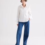 TWP - Double Layer Boyfriend Shirt in Superfine Cotton Shirting
