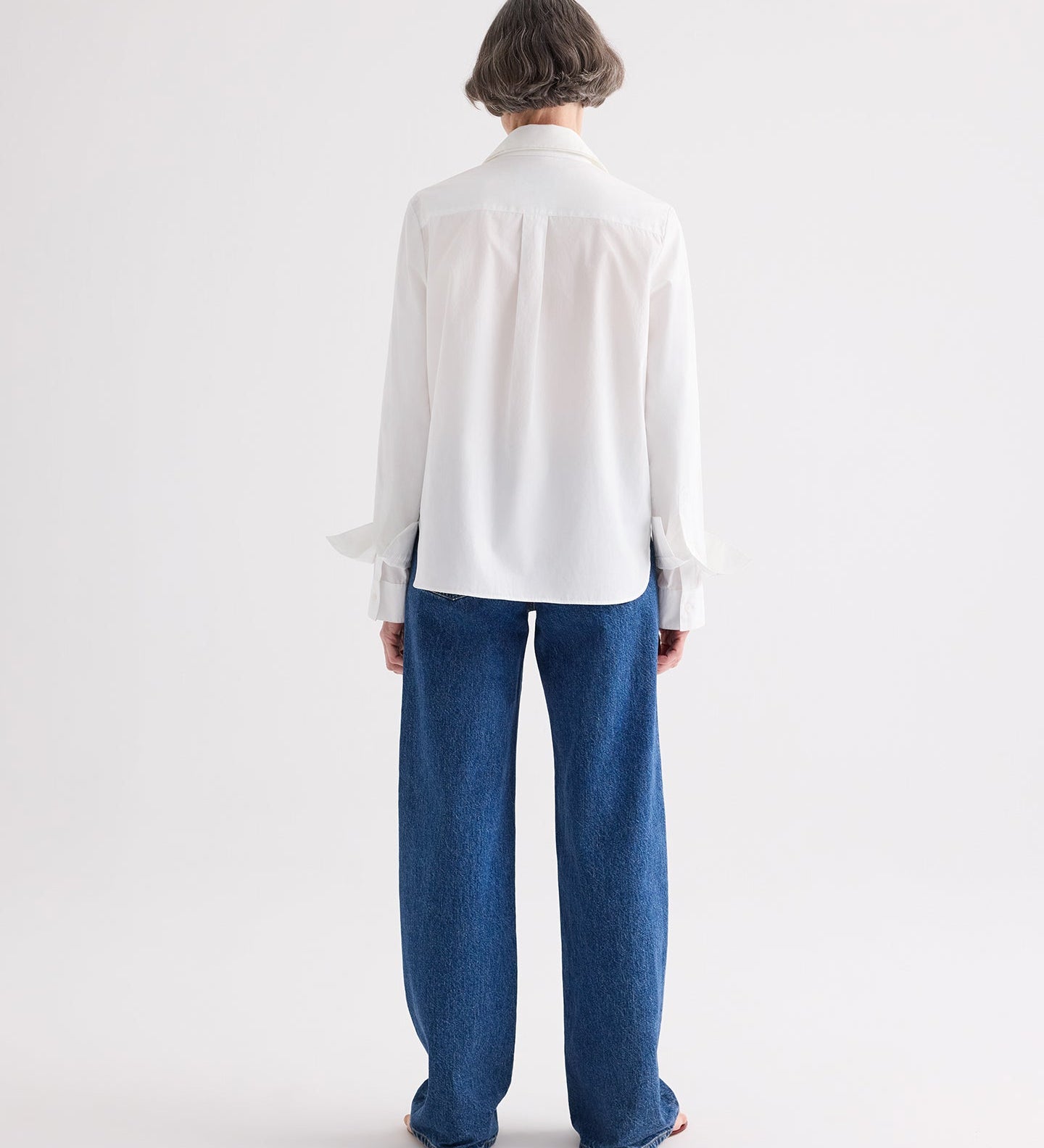 TWP - Double Layer Boyfriend Shirt in Superfine Cotton Shirting
