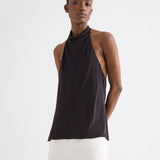 TWP - Flowy Halter Top in Sheer Viscose Crepe