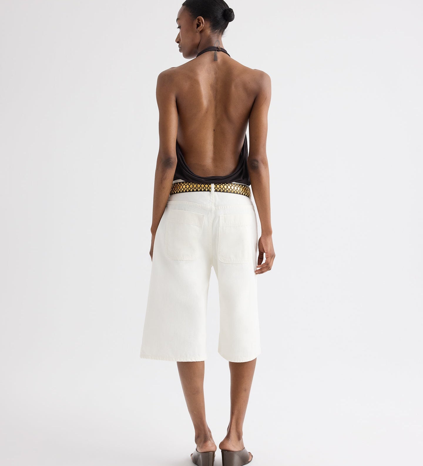 TWP - Flowy Halter Top in Sheer Viscose Crepe