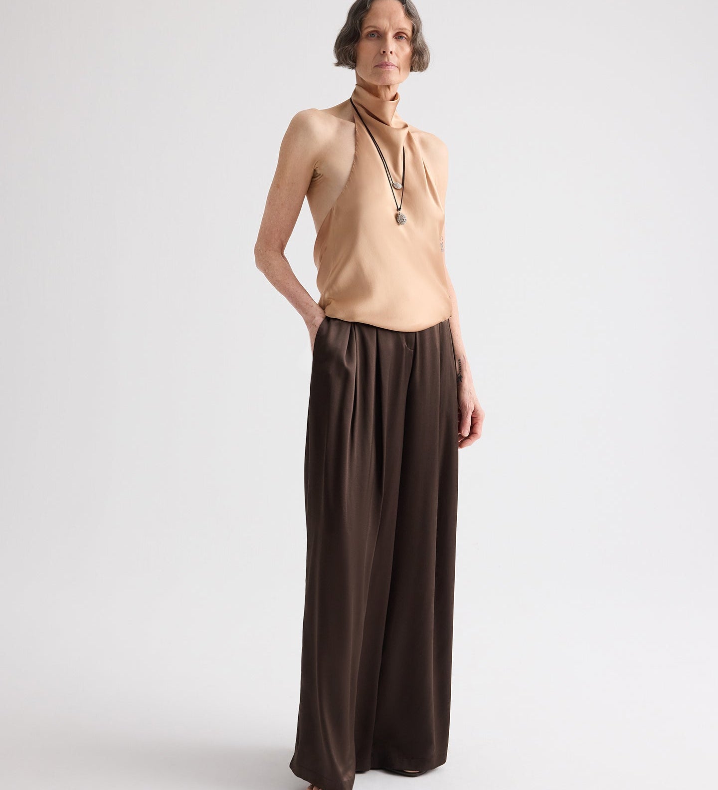 TWP - Flowy Halter Top in Silk Charmeuse