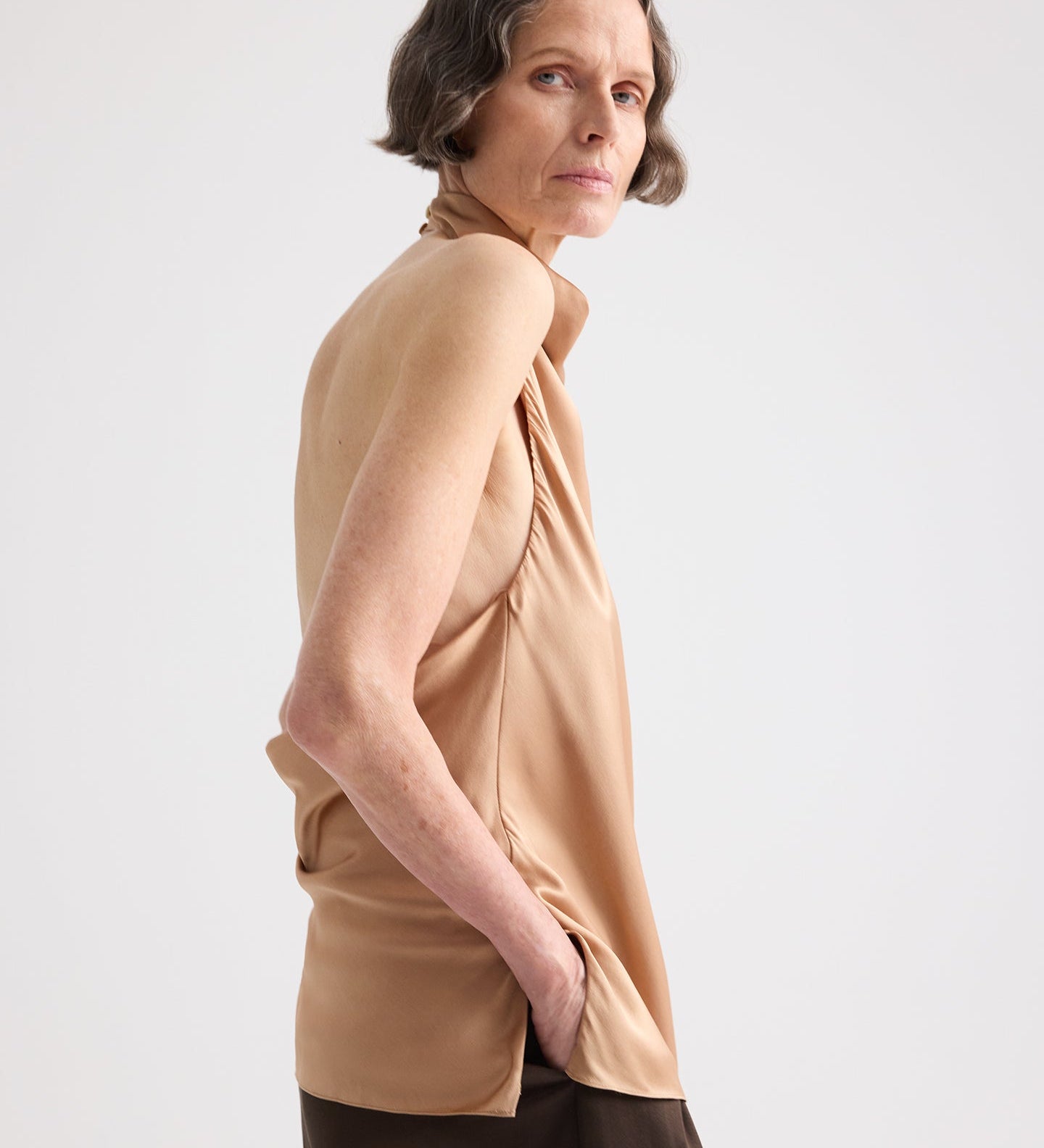 TWP - Flowy Halter Top in Silk Charmeuse