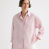 TWP - Newest Earl Shirt in Cotton Stripes