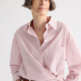 TWP - Newest Earl Shirt in Cotton Stripes
