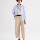 TWP - Newest Earl Shirt in Mini Banker Stripe