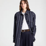 TWP - Highway Man Shirt in Cotton Stripes