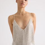 TWP - Simple Cami Top in Bugle Beads