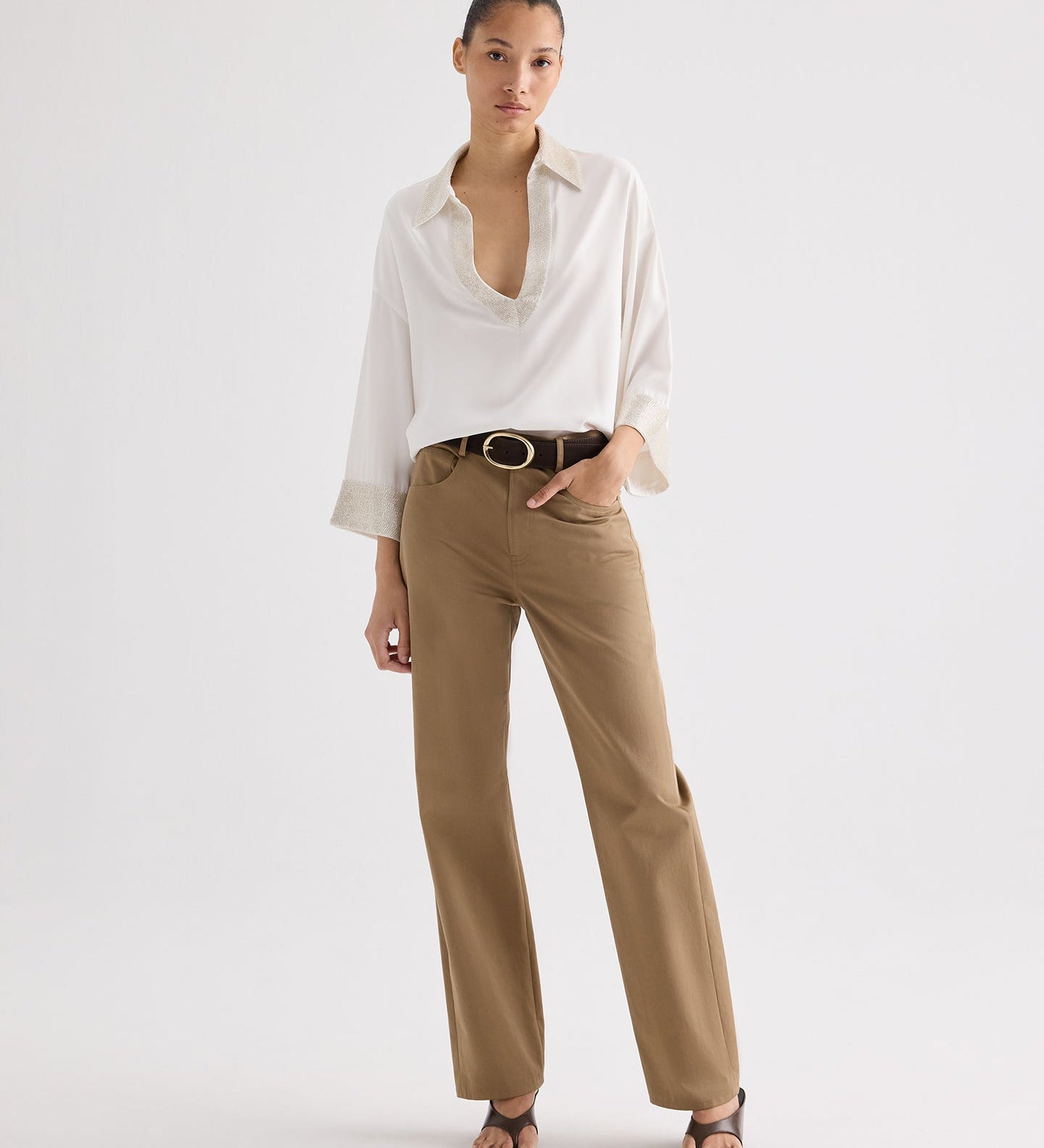TWP - Kent St Pant in Trench Chino Twill
