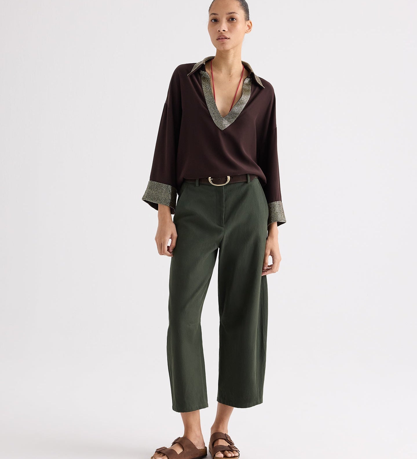 TWP - C Top in Crepe Back Satin