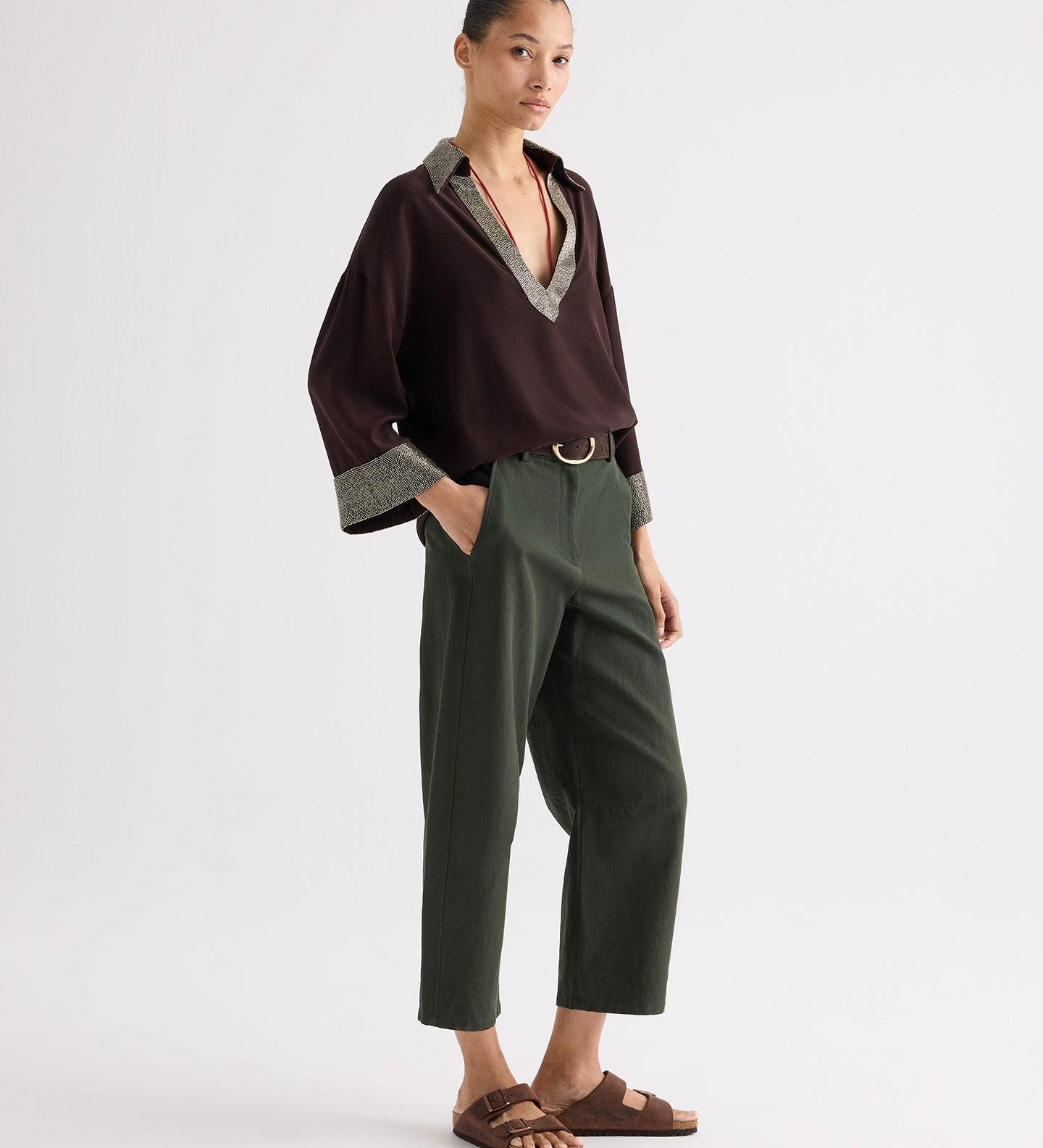 TWP - C Top in Crepe Back Satin