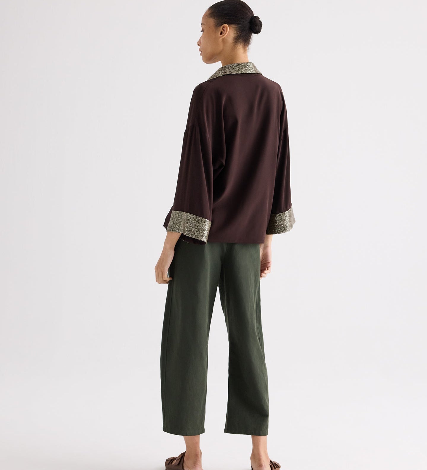 TWP - C Top in Crepe Back Satin