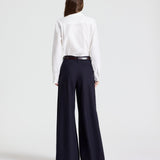 TWP - Cb Top with Tie in Cotton Poplin