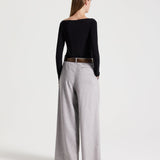 TWP - Off Shoulder Long Sleeve Top in Stretch Jersey