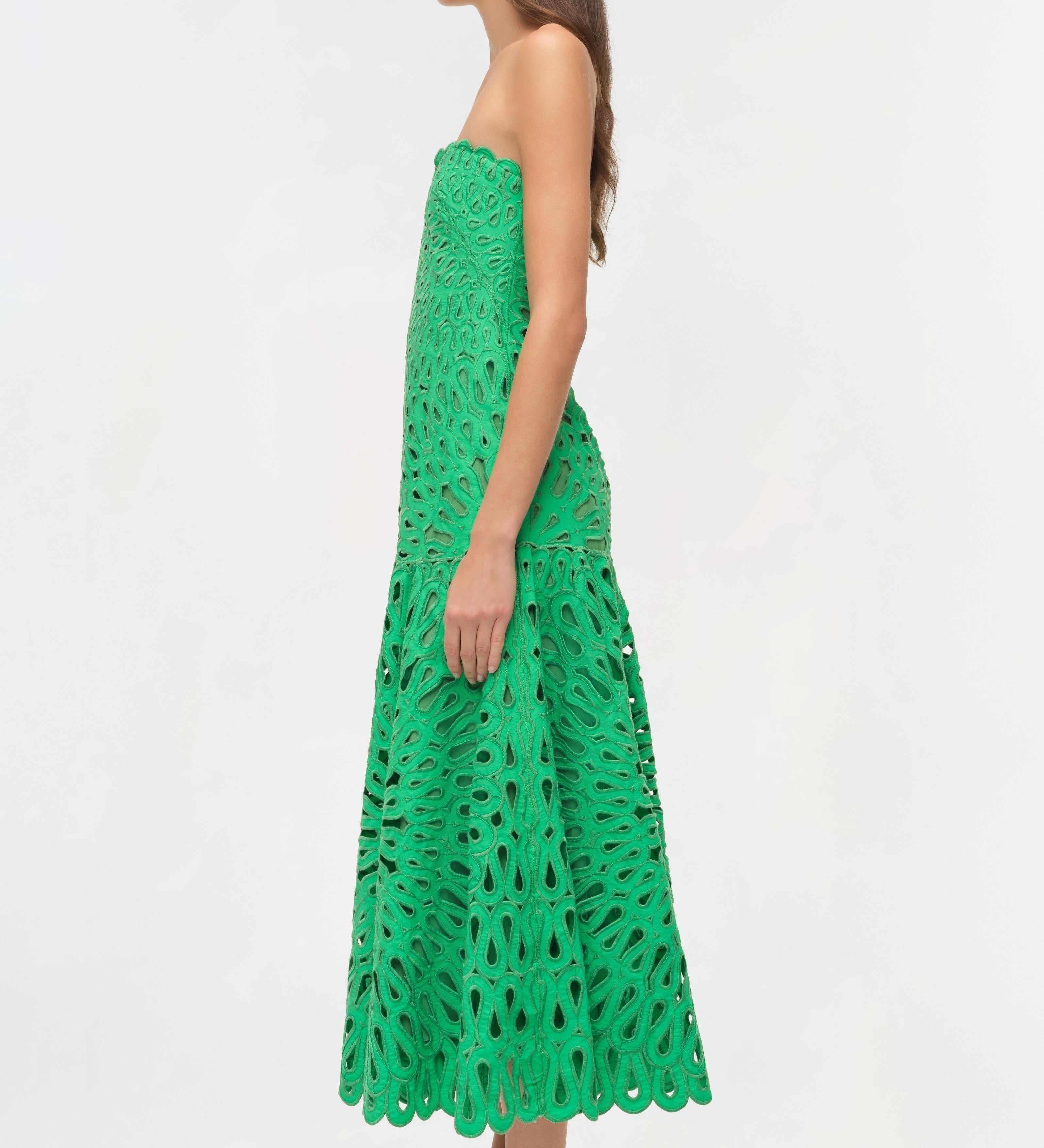 Simkhai - Florence Embroidered Midi Dress