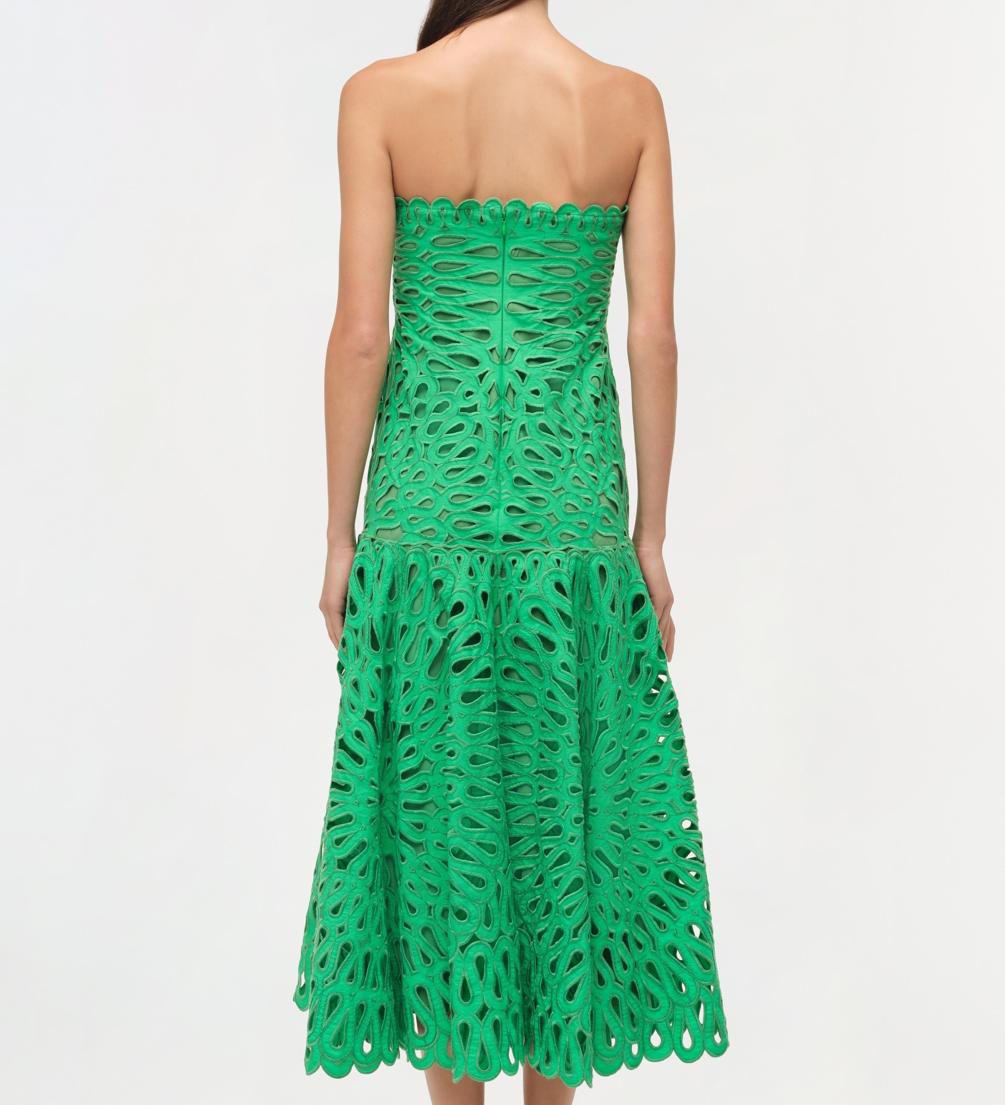 Simkhai - Florence Embroidered Midi Dress