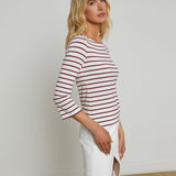 L'AGENCE - Lucille Striped Boatneck Top