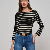 L'AGENCE - Lucille Striped Boatneck Top