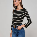L'AGENCE - Lucille Striped Boatneck Top