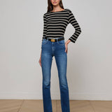 L'AGENCE - Lucille Striped Boatneck Top