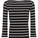 L'AGENCE - Lucille Striped Boatneck Top