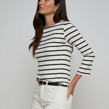 L'AGENCE - Lucille Striped Boatneck Top